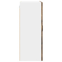 Produktbild för Väggglasförråd PORTO Rökt ek 60 x 31 x 80 cm Konstruerat trä