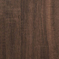 Produktbild för Väggsglas skåp PORTO Brun Ek 60 x 31 x 80 cm Konstruerat trä