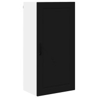 Produktbild för Väggskåp PORTO Svart 50 x 31 x 100 cm Konstruerat trä