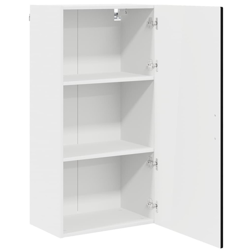 Produktbild för Väggskåp PORTO Svart 50 x 31 x 100 cm Konstruerat trä