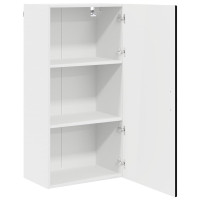 Produktbild för Väggskåp PORTO Svart 50 x 31 x 100 cm Konstruerat trä