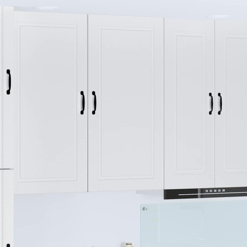 vidaXL Väggskåp PORTO Högblanka vita 50 x 31 x 100 cm Konstruerat trä