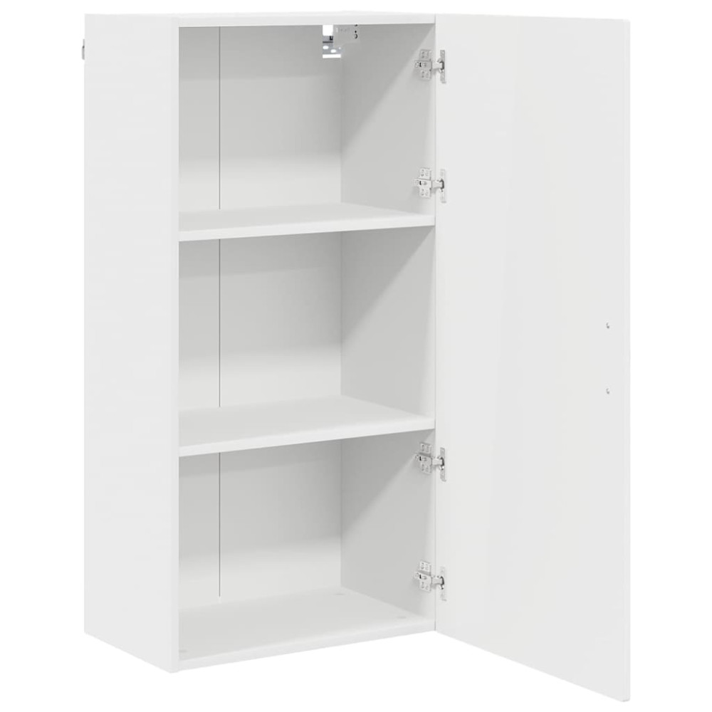 Produktbild för Väggskåp PORTO Högblanka vita 50 x 31 x 100 cm Konstruerat trä