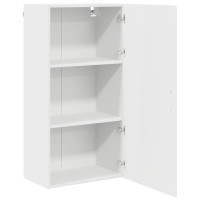 Produktbild för Väggskåp PORTO Högblanka vita 50 x 31 x 100 cm Konstruerat trä