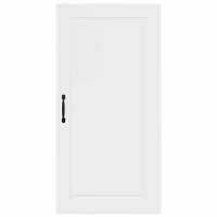 Produktbild för Väggskåp PORTO Högblanka vita 50 x 31 x 100 cm Konstruerat trä