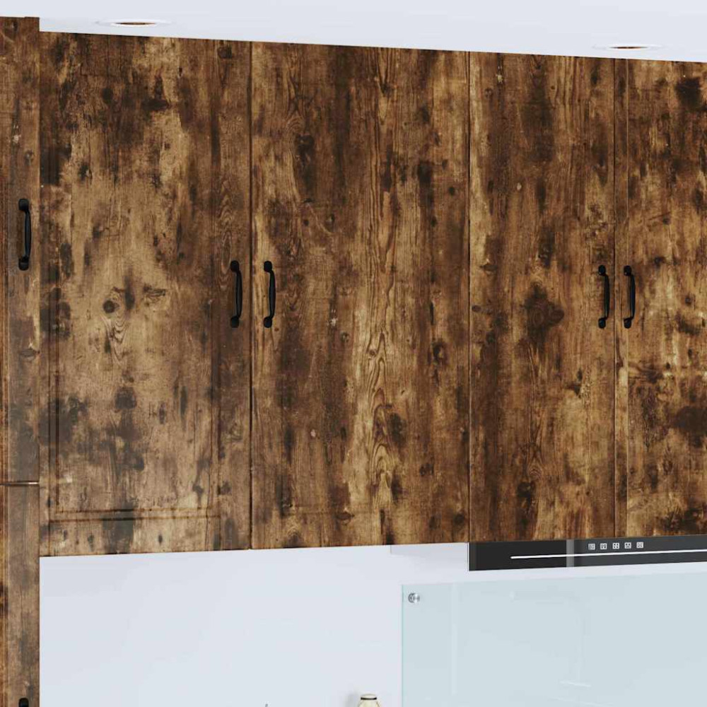 Produktbild för Väggskåp PORTO Rökt ek 50 x 31 x 100 cm Konstruerat trä