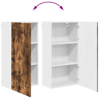 Produktbild för Väggskåp PORTO Rökt ek 50 x 31 x 100 cm Konstruerat trä