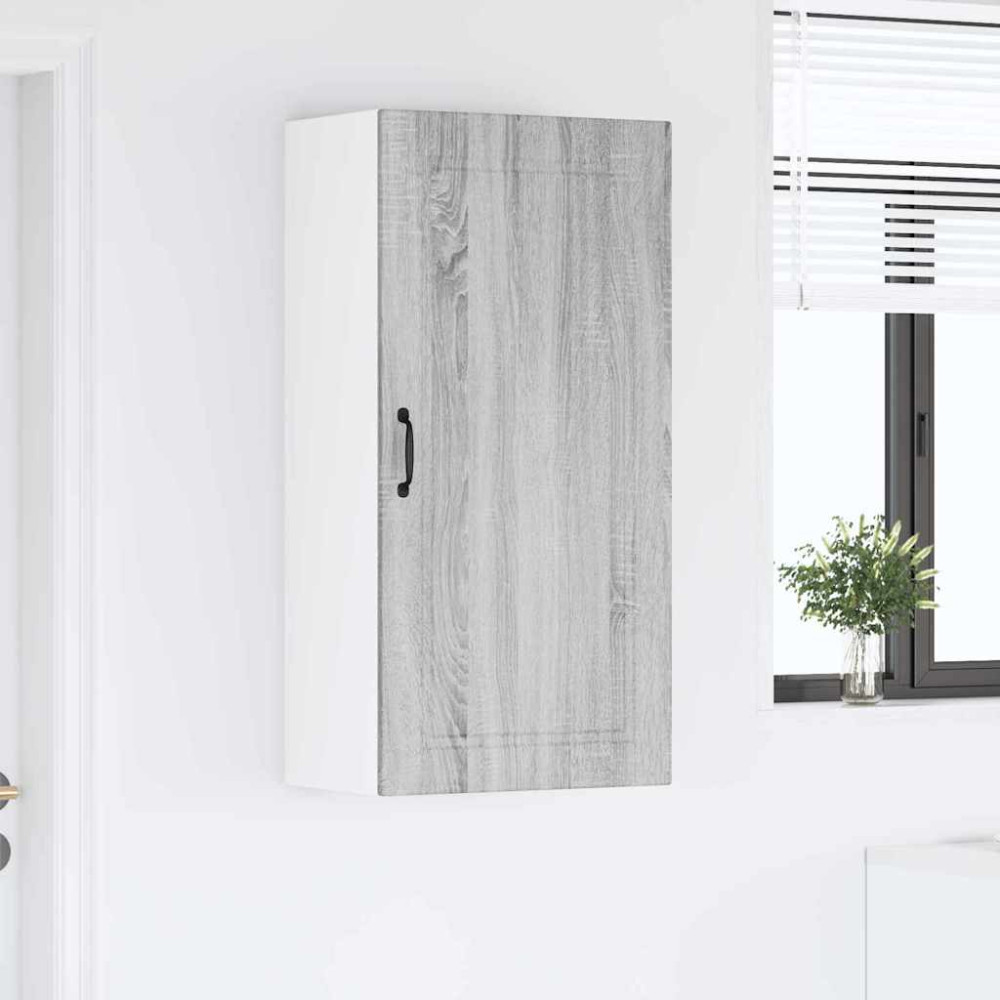 Produktbild för Väggskåp PORTO Grå Sonoma 50 x 31 x 100 cm Konstruerat trä