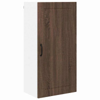 Produktbild för Väggskåp PORTO Brun Ek 50 x 31 x 100 cm Konstruerat trä