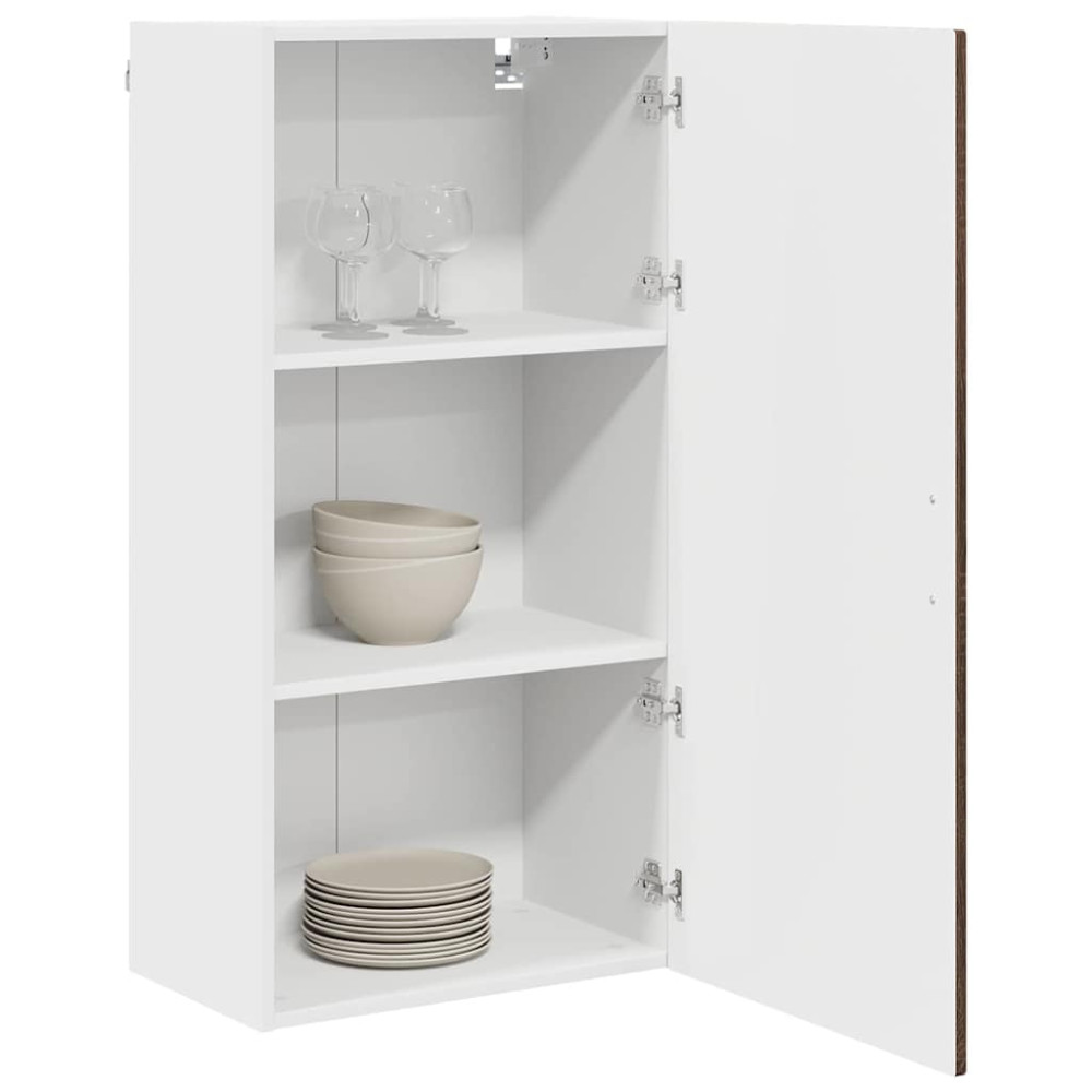 Produktbild för Väggskåp PORTO Brun Ek 50 x 31 x 100 cm Konstruerat trä