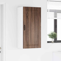 Produktbild för Väggskåp PORTO Brun Ek 50 x 31 x 100 cm Konstruerat trä