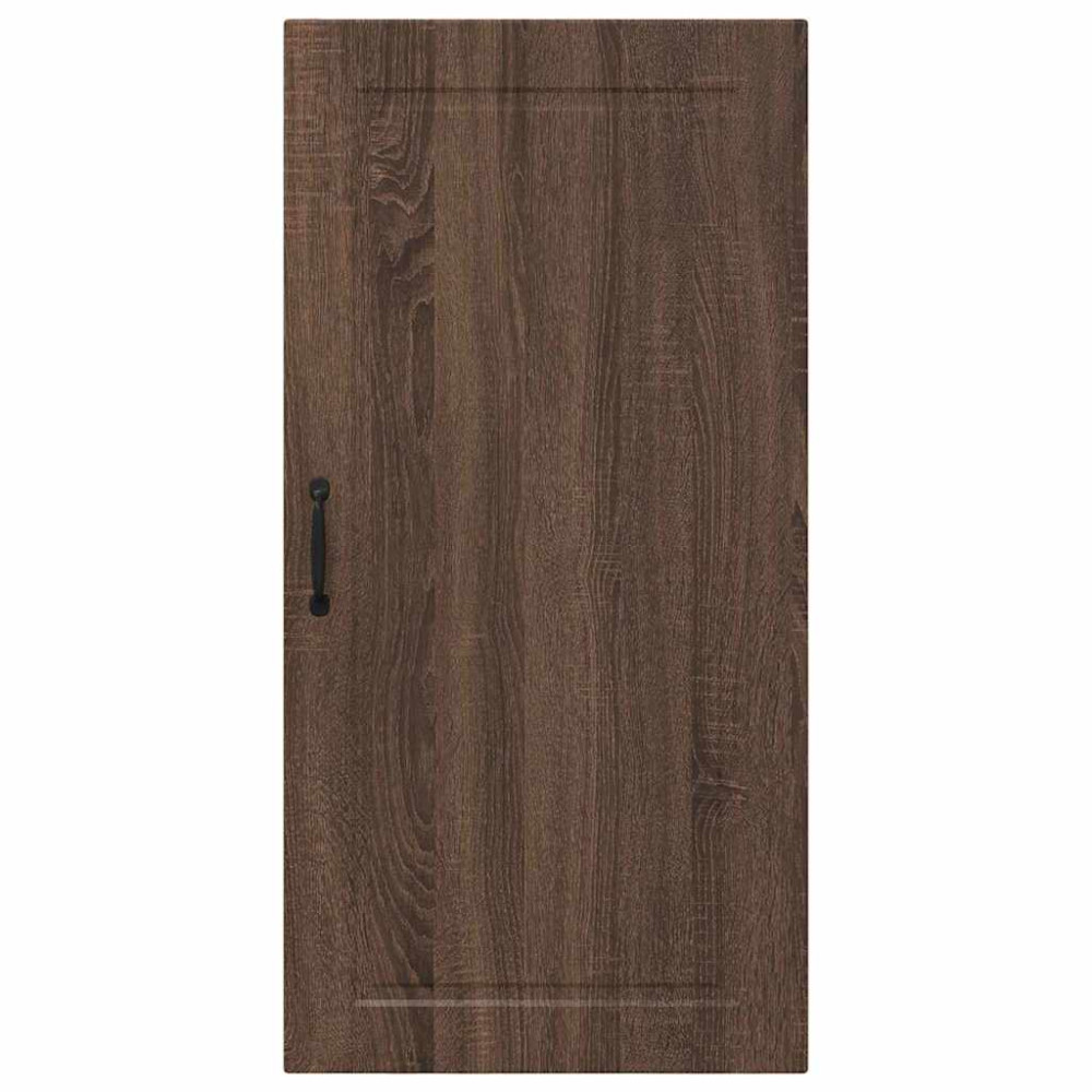 Produktbild för Väggskåp PORTO Brun Ek 50 x 31 x 100 cm Konstruerat trä