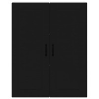 Produktbild för Väggskåp PORTO Svart 80 x 31 x 100 cm Konstruerat trä