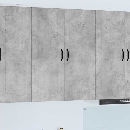 vidaXL Väggskåp PORTO Betonggrå 80 x 31 x 100 cm Konstruerat trä