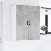 Produktbild för Väggskåp PORTO Betonggrå 80 x 31 x 100 cm Konstruerat trä