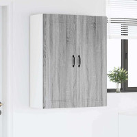 Produktbild för Väggskåp PORTO Grå Sonoma 80 x 31 x 100 cm Konstruerat trä