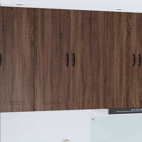 vidaXL Väggskåp PORTO Brun Ek 80 x 31 x 100 cm Konstruerat trä