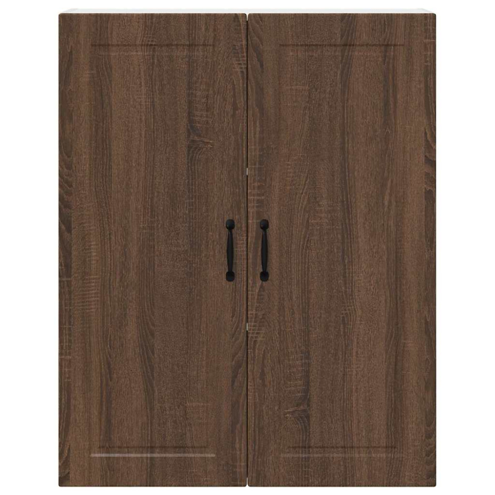 Produktbild för Väggskåp PORTO Brun Ek 80 x 31 x 100 cm Konstruerat trä