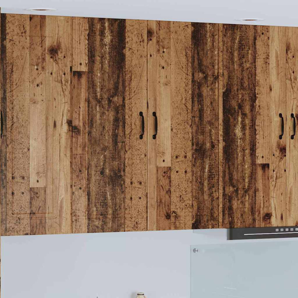 Produktbild för Väggskåp PORTO Gammalt trä 80 x 31 x 100 cm Konstruerat trä