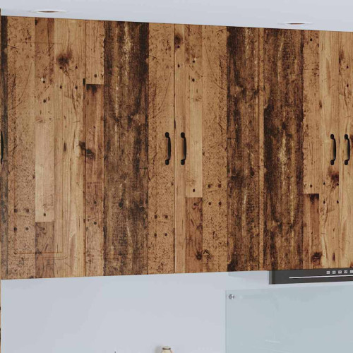 vidaXL Väggskåp PORTO Gammalt trä 80 x 31 x 100 cm Konstruerat trä