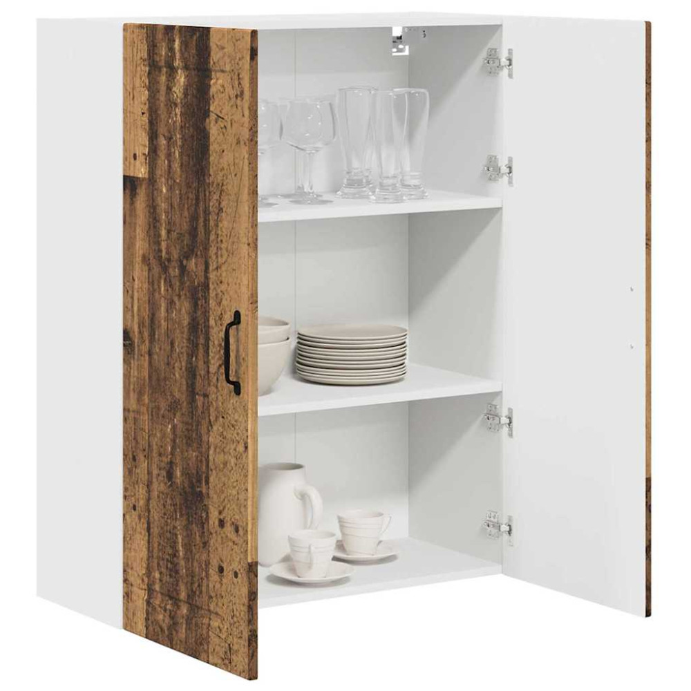 Produktbild för Väggskåp PORTO Gammalt trä 80 x 31 x 100 cm Konstruerat trä