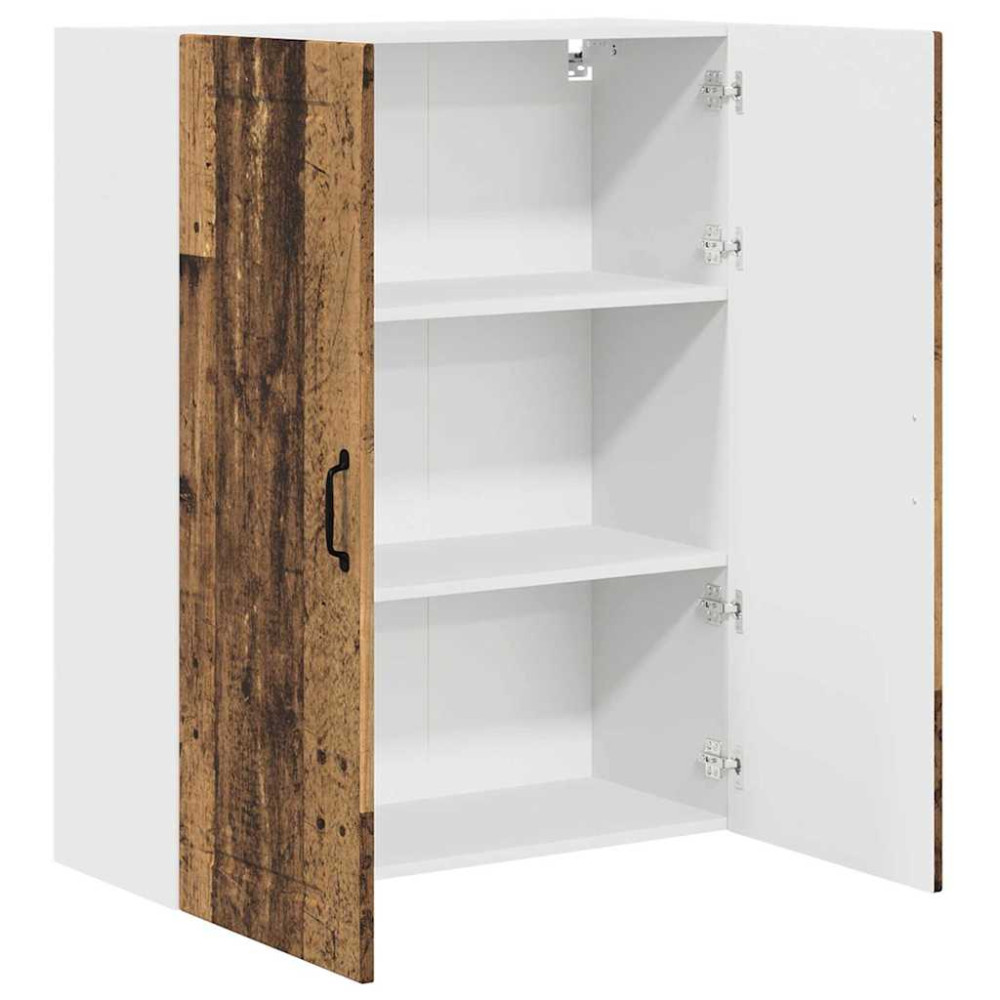 Produktbild för Väggskåp PORTO Gammalt trä 80 x 31 x 100 cm Konstruerat trä