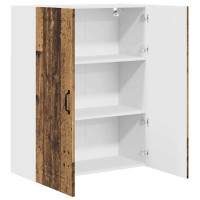 Produktbild för Väggskåp PORTO Gammalt trä 80 x 31 x 100 cm Konstruerat trä
