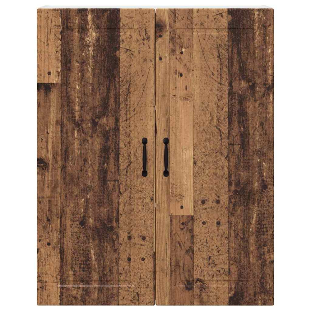 Produktbild för Väggskåp PORTO Gammalt trä 80 x 31 x 100 cm Konstruerat trä