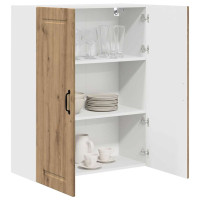 Produktbild för Väggskåp PORTO Artisan Ek 80 x 31 x 100 cm Konstruerat trä