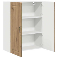 Produktbild för Väggskåp PORTO Artisan Ek 80 x 31 x 100 cm Konstruerat trä