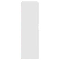 Produktbild för Väggglasförråd PORTO Vit 80 x 31 x 100 cm Konstruerat trä