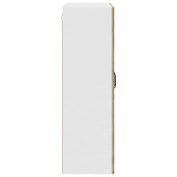 Produktbild för Väggglasförråd PORTO Sonoma-ek 80 x 31 x 100 cm Konstruerat trä
