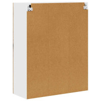 Produktbild för Väggglasförråd PORTO Gammalt trä 80 x 31 x 100 cm
