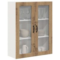 Produktbild för Väggglasförråd PORTO Artisan Ek 80 x 31 x 100 cm
