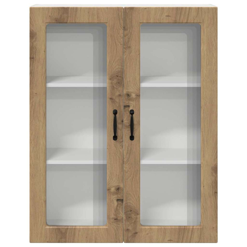 Produktbild för Väggglasförråd PORTO Artisan Ek 80 x 31 x 100 cm