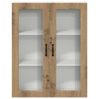 Produktbild för Väggglasförråd PORTO Artisan Ek 80 x 31 x 100 cm