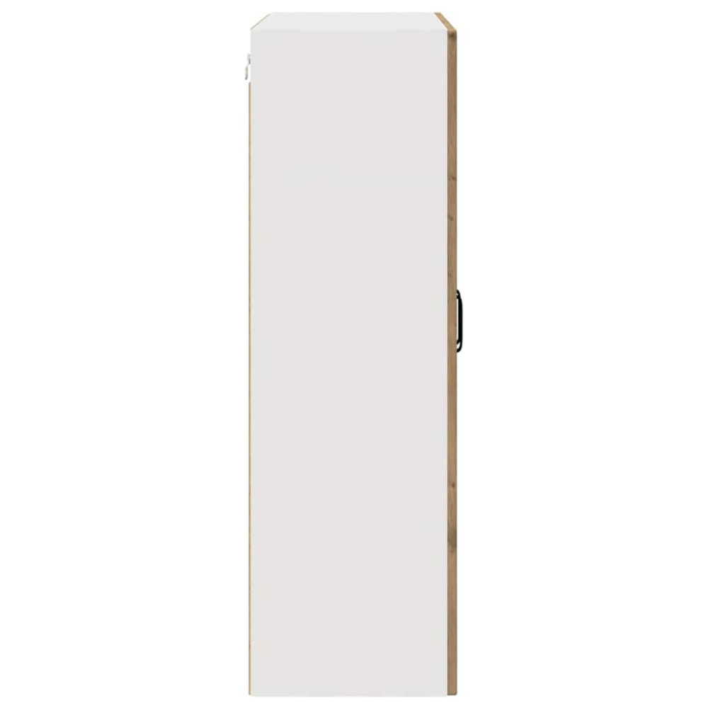 Produktbild för Väggglasförråd PORTO Artisan Ek 80 x 31 x 100 cm