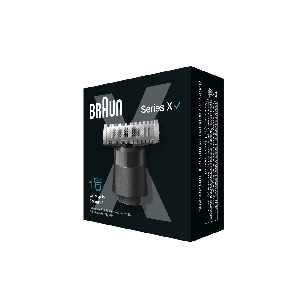 Produktbild för Braun XT20, Rakhuvud, 1 huvuden, Svart, Braun, Braun Series...