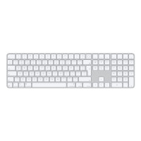 Produktbild för Apple Magic Keyboard with Touch ID and Numeric Keypad - tangentbord - USB-C - QWERTY - dansk - vita tangenter Inmatningsenhet