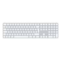 Produktbild för Apple Magic Keyboard with Touch ID and Numeric Keypad - tangentbord - USB-C - QWERTY - dansk - vita tangenter Inmatningsenhet