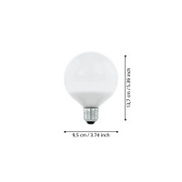 Produktbild för Eglo - LED-glödlampa - form: G95 - E27 - 11.8 W - varmt vitt ljus - 3000 K