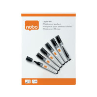 Produktbild för Nobo Liquid Ink - markering - svart (paket om 10)