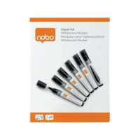 Produktbild för Nobo Liquid Ink - markering - svart (paket om 10)
