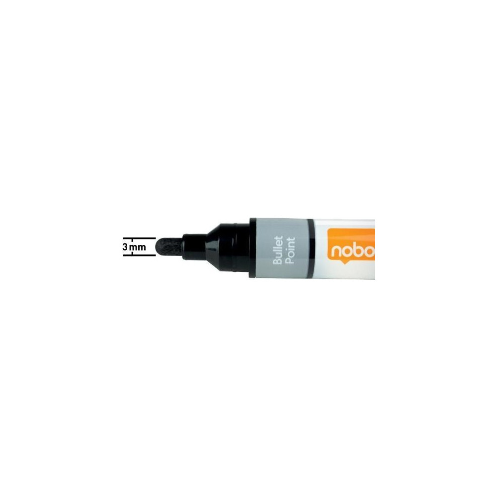 Produktbild för Nobo Liquid Ink - markering - svart (paket om 10)