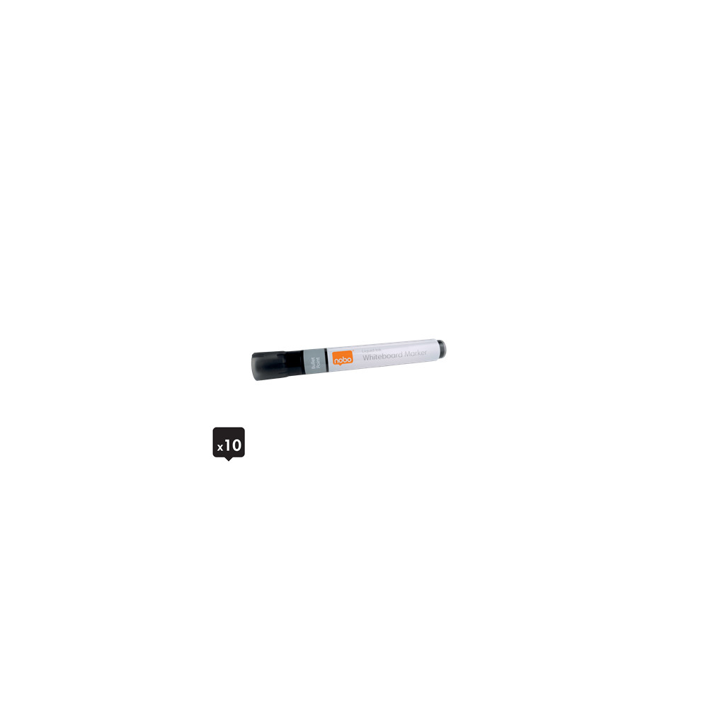 Produktbild för Nobo Liquid Ink - markering - svart (paket om 10)