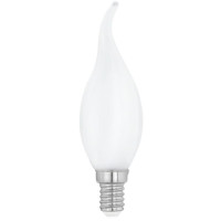 Produktbild för Eglo - LED-glödlampa med filament - form: CF35 - E14 - 4 W - varmt vitt ljus - 2700 K - vit