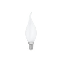 Produktbild för Eglo - LED-glödlampa med filament - form: CF35 - E14 - 4 W - varmt vitt ljus - 2700 K - vit
