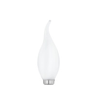 Produktbild för Eglo - LED-glödlampa med filament - form: CF35 - E14 - 4 W - varmt vitt ljus - 2700 K - vit