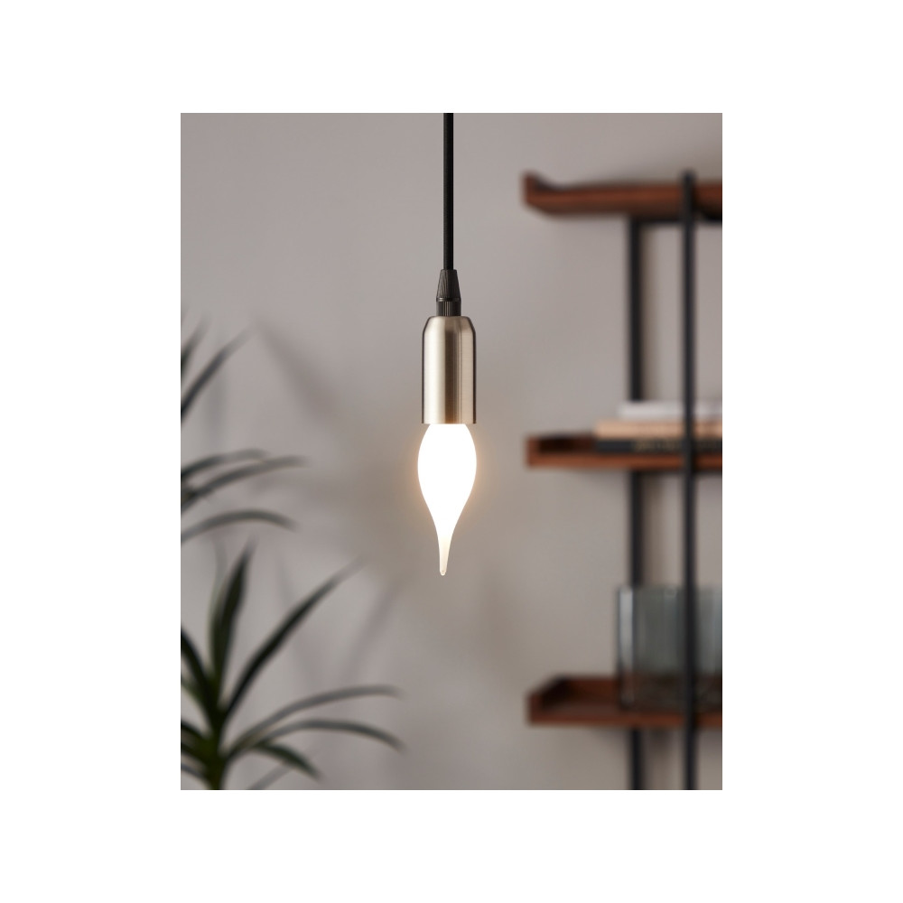 Produktbild för Eglo - LED-glödlampa med filament - form: CF35 - E14 - 4 W - varmt vitt ljus - 2700 K - vit