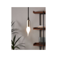 Produktbild för Eglo - LED-glödlampa med filament - form: CF35 - E14 - 4 W - varmt vitt ljus - 2700 K - vit